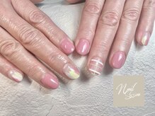 ネイルセッション(nail session)/クリアベースチェックネイル