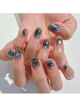 アトリエ ペーニクルス(Atelier Peniculus.)/白黒ネイル