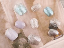 イズミネイル(izumi.nail)/フットネイルはキラキラが◎