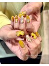 ブライダルネイルひまわり