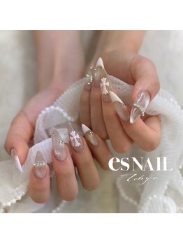 エスネイル 新宿西口店(es NAIL)の写真/ジェルスカルプ対応で華やかな指先♪芸能人に選ばれる「esNAIL」蝶々ネイルや韓国ネイル等デザインが豊富◎