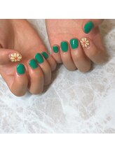 ソファ ネイルアイ 仙台(Sofa)/お花ネイル/パラジェル