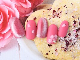 和菓子風桜アート