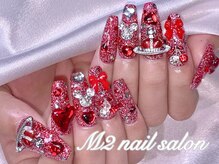 エムズ ネイルサロン(M2)/レッドフラッシュゴデゴデネイル