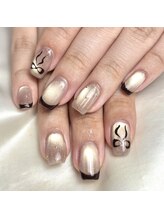 レイネイル 岐阜茜部店(RAY NAIL)/マグネット×フレンチ