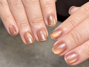 リエル(Riel)の写真/人気のマグネットを豊富にご用意◎ワンランク上の上品オフィスネイルをご提供！月一のご褒美時間を♪