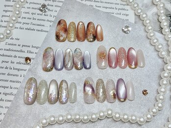 メルナチュールガーデン 大橋駅前店(Mere Nature Garden)の写真/【マグネットアート】奥行きのある唯一無二の輝きと透明感で光をまとって魅せるトレンドネイル♪<大橋>