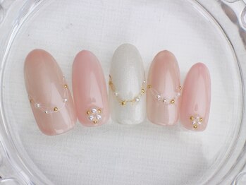 ネイルサロン あかねいろ/秋冬 大人シンプル 結婚式