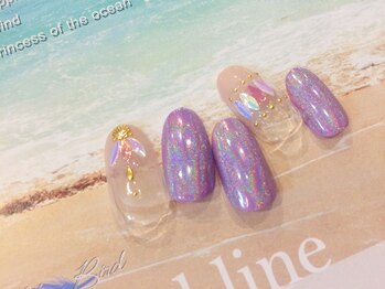 アイラッシュアンドネイル専門店 クラル(CURAR)/ユニコーンネイル￥7980