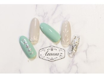 アモウズ(Amouz)/定額【テーマ:陶器ネイル】4