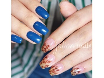 ジョリーナ ネイルズ 鶴見(Jolina Nails)/持ち込みデザイン　ヒョウ柄