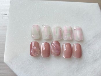 アオフクオカ(ao. Fukuoka)/春ネイル