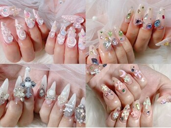 ハナアイ サロン 新大久保店(hanaai salon)の写真/最新デザイン毎月更新【チップ長さだしコース9800円～】ワンホン・トレンドデザインも叶う☆
