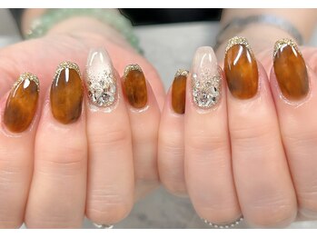 ディアリーネイル(Dearly Nail)/べっ甲ネイル