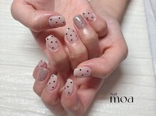 モア(moa)/ハート　ホロ　黒