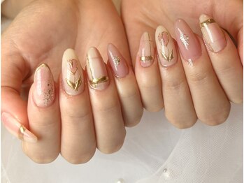 ラブネイル(LOVE NAIL)の写真/ワンカラーorカラグラ¥6500/定額デザイン¥8700~☆OLさんに人気!上品で高品質なNAILを♪