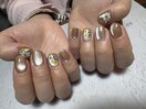 ショートネイル&フラワーネイル