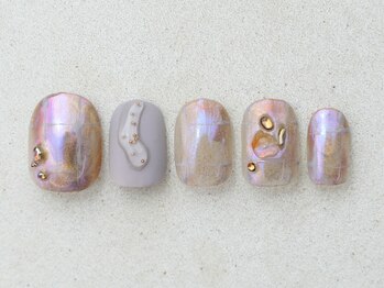 ルフトエーデ(LUFT Ode)/【Art 10】チェック×艶ネイル