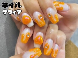 オーロラネイル/ぷっくりネイル