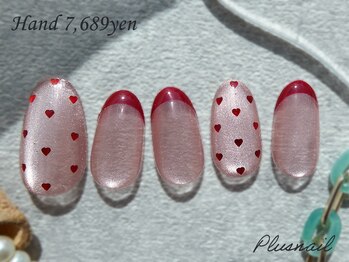 プラスネイル 北千住東口店(PLUS NAIL)/【3200】定額7,689円ハート