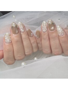 シードットネイル(Cee.nail)/冬のツイードネイル＊