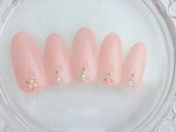 ネイルサロン あかねいろ/秋冬ピンク 大人シンプル