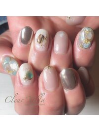 天然石ニュアンスネイル