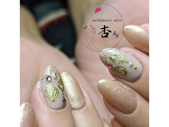 杏 滋賀南草津店/クリスマスネイル