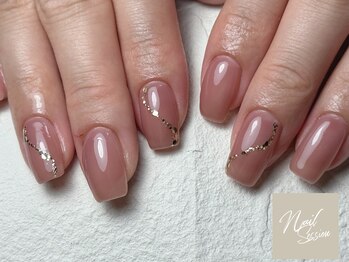 ネイルセッション(nail session)/ちゅるん系鉄板オフィスネイル