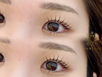 クチュールアイラッシュ 梅田店の写真/平日20時30分・土日祝20時まで営業で仕事帰りにも!【マツエク×アイブロウ】が同時に◎【LEDマツエク導入】
