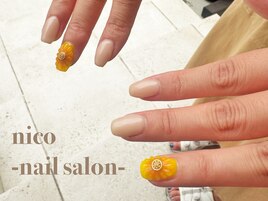 ひまわりネイル