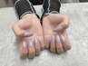 【長さ出し/パラジェル】チップ長さ出しワンカラー　￥10000