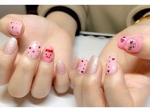 ダリア 西大寺本店(DAHLIA)/ハート×キャラクターネイル♪