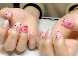 ハート×キャラクターネイル♪