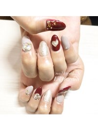 バレンタイン×ハートネイル