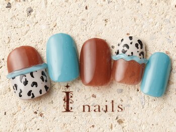 アイネイルズ 町田店(I nails)/ぷっくりレオパード　8480円