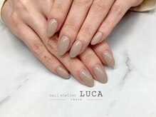 ネイルアトリエルカ(nail atelier LUCA)/W-401 大人上品グレージュネイル