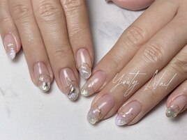 大理石ニュアンスネイル