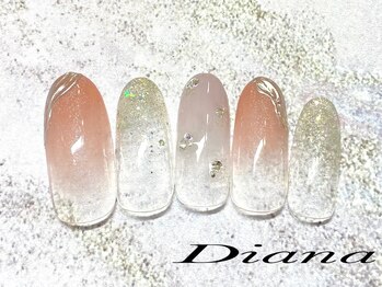 ディアナ ひたちなか高場店(DIANA)/定額ネイル　7,700円　A‐095