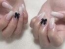 リボン×ホワイトワンカラー