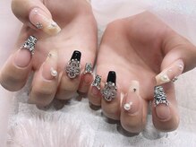 モルフォネイル(Morpho nail)/#ワンホンネイル #キラキラ
