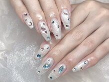 モカ 心斎橋(moca by Lee)/【Aina】宝石ネイル