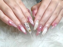 キラキラ★冬ネイル/イニシャル