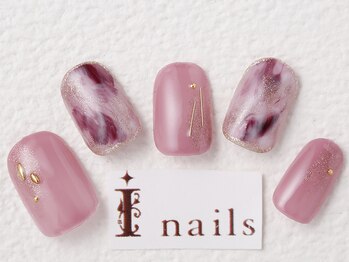 アイネイルズ 梅田店(I nails)/ピンク系ニュアンス￥8200