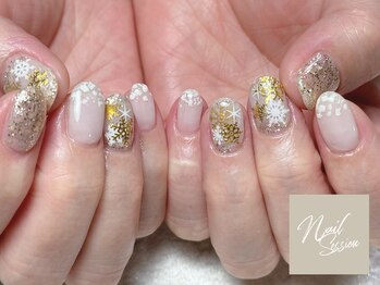 ネイルセッション(nail session)/キラキラ結晶ネイル
