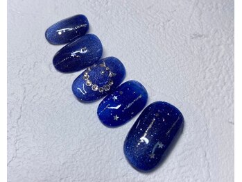 ラヴィネイル(La Vie Nail)/夜空/ゴージャス/ストーンリース