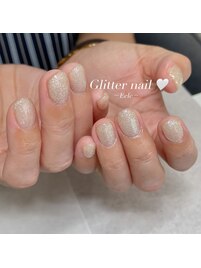 【ハンドネイル】ラメワンカラー