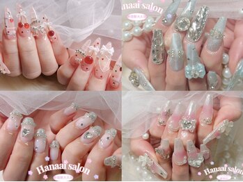 ハナアイ サロン 新大久保店(hanaai salon)の写真/【当店超人気新規スカルプ10本120分パーツつけ放題オフ込14800円→12800円】話題のワンホンネイルも…♪