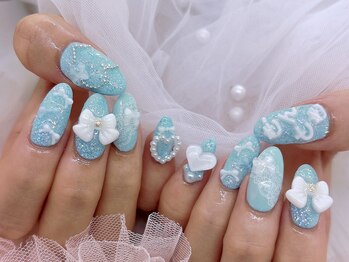 ネイル アリーズ セカンド(nail Allies 2nd)/レース リボンネイル