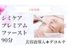 【シミ】プレミアムコース シミケア20分+毛穴洗浄+VC導入 マッサージ 90分